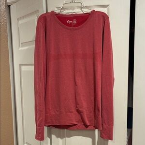 ZYIA Active Red Crewneck Top